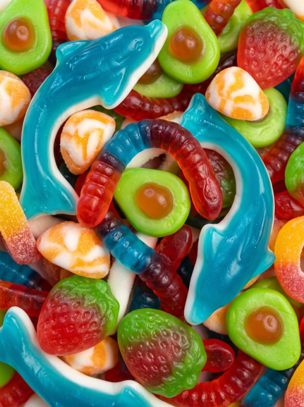 Boîte de bonbons brillants (1kg) - sans enrobage de sucre