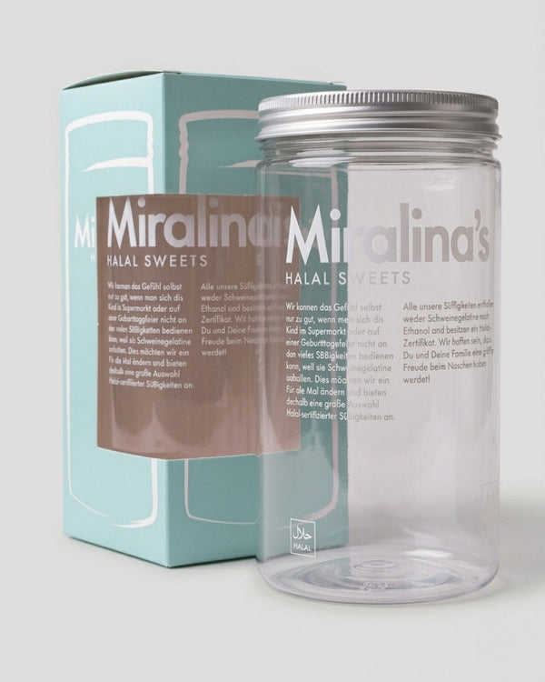 Wiederbefüllbares Spassglas (1500ml) | ideal für Candy Bar